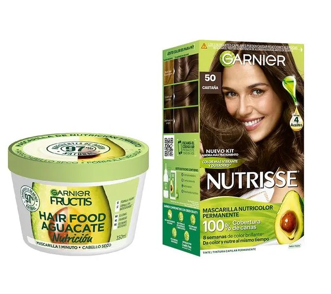 Combo traamiento y coloración Garnier